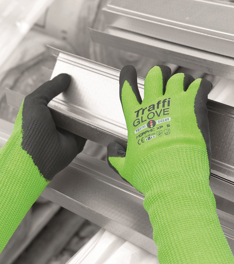TG5150 TraffiGlove® Morphic XP 5 Palm Coated Knit Cut Safety Gloves
