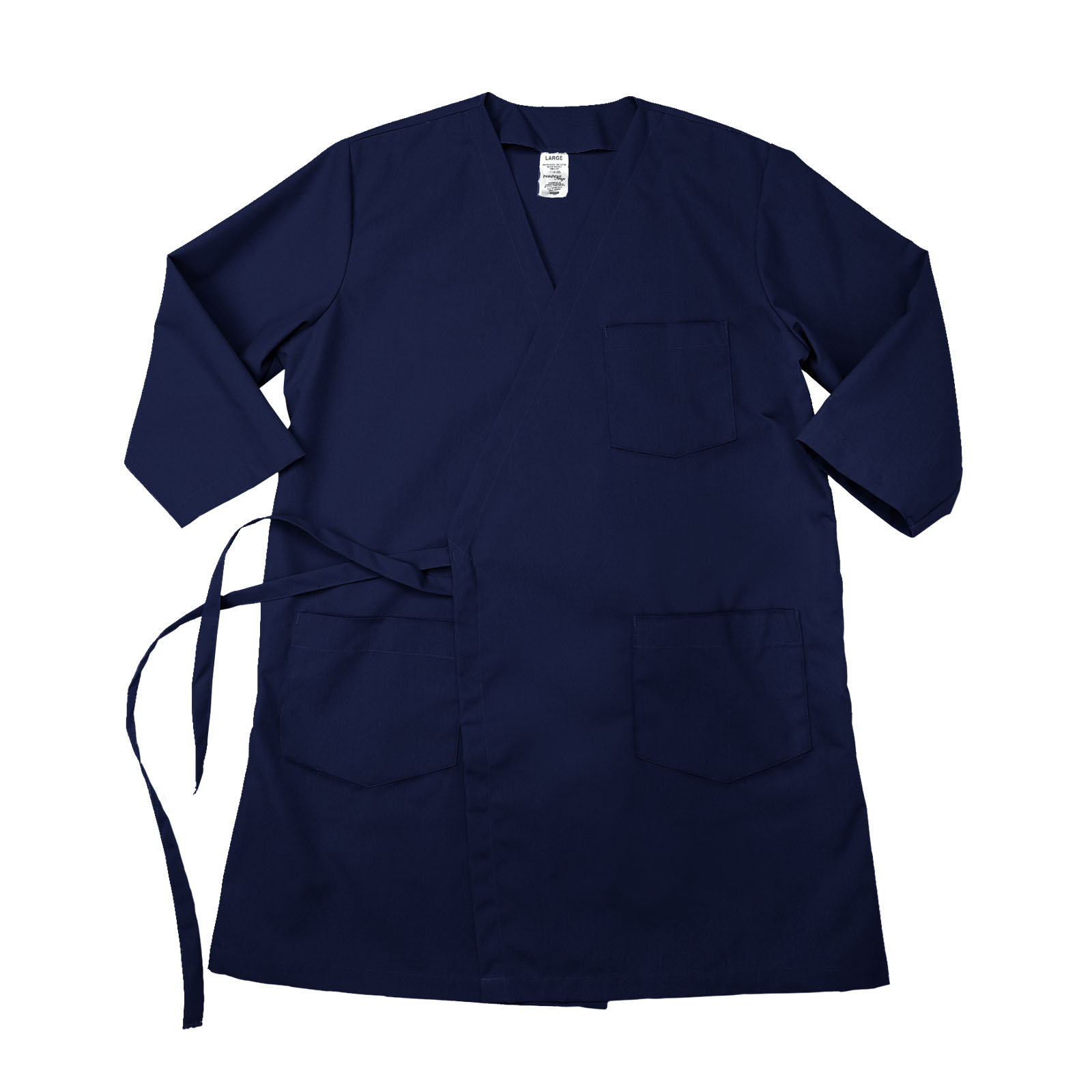 Wraparound 3/4 Sleeve Pocket Smocks Butcher Smocks Bar Coats