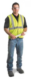 MDS Economy Mesh Safety Vest w/ Reflective Tape - Class R2