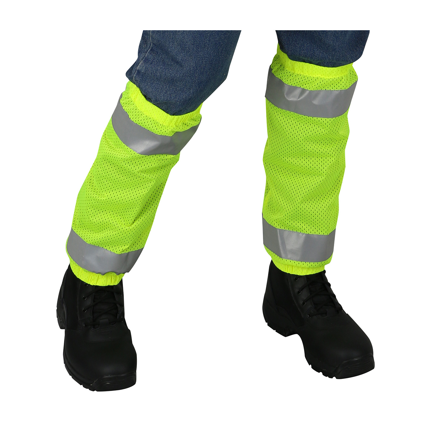 ANSI 107 Class E HiVis Safety Gaiters HiViz Reflective Gaiters Hi