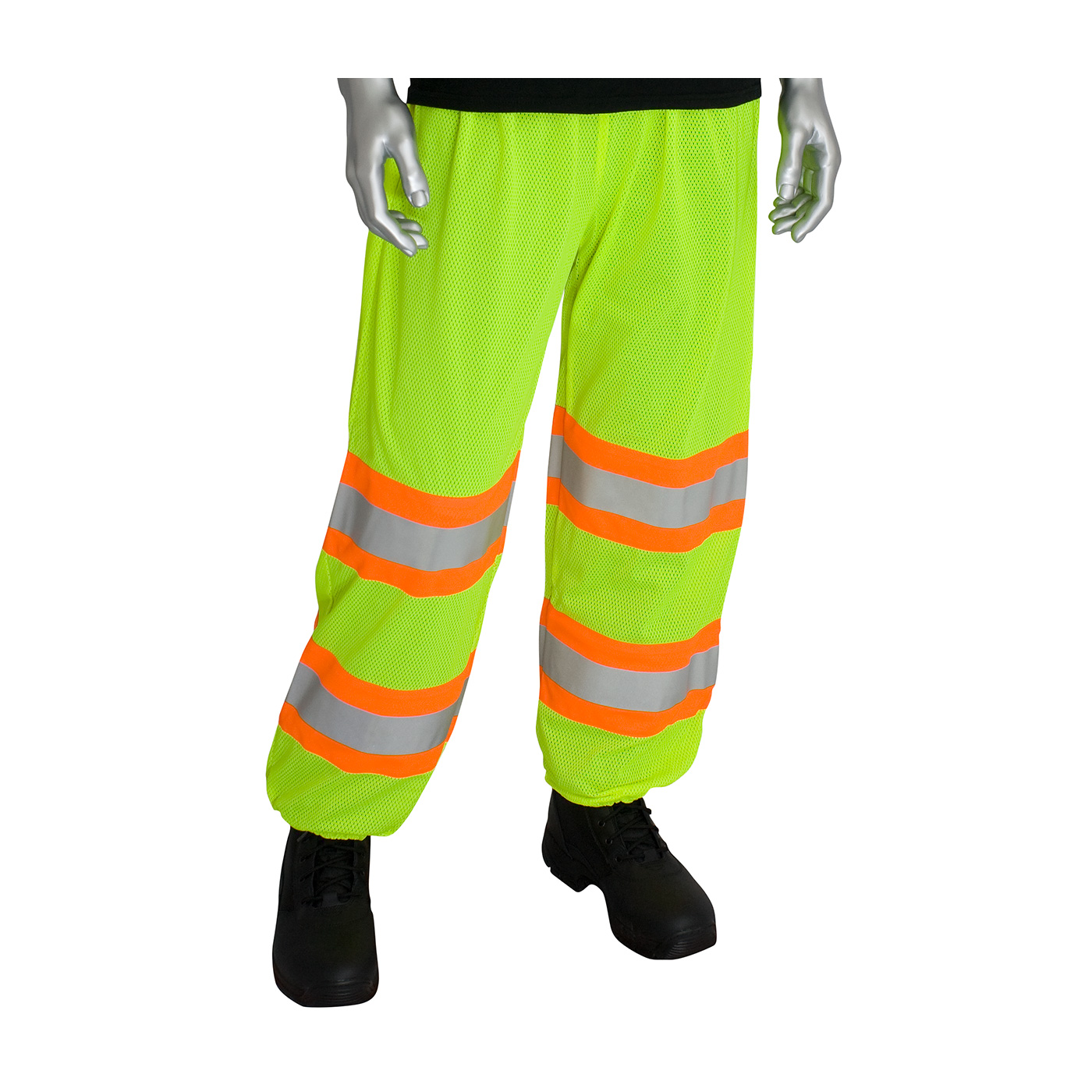 ANSI 107 Class E HiViz TwoTone Mesh Safety Pants HiViz TwoTone