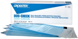 Crosstex® Duo-Check Sterilization Pouches- 3.5` X 9`