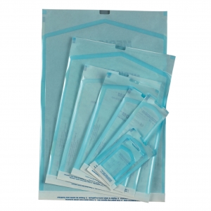 Self Sealing Translucent Autoclave Bags with Built-in Indicators, MDS Self-Sealing Sterilization/Autoclave Pouches - 7-1/2` x 13`