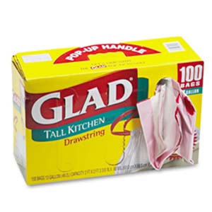 Glad® 13-Gal Drawstring Tall Kitchen Garbage Bags
