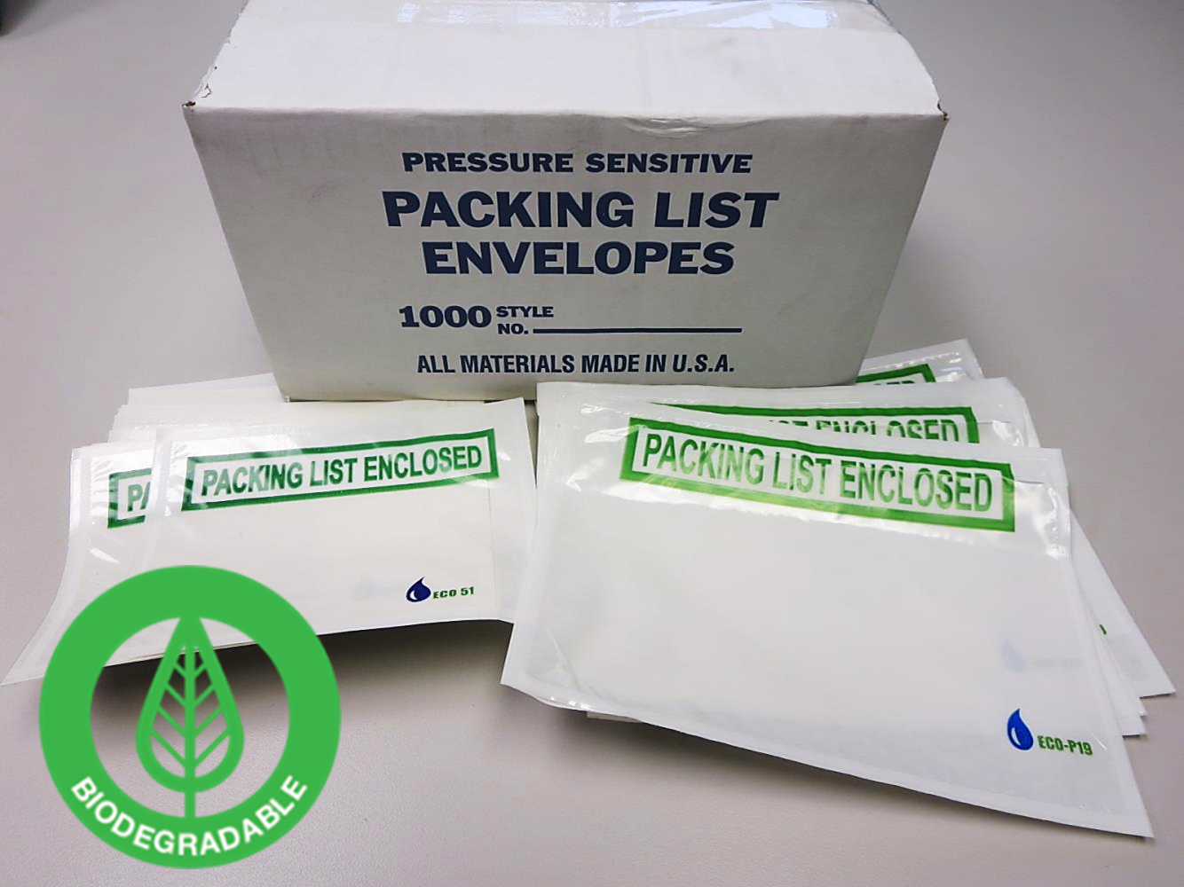 ECO-51 ECO-ADM™ Biodegradable Packing List Envelopes, 4-1/2in x 5-1/2in 