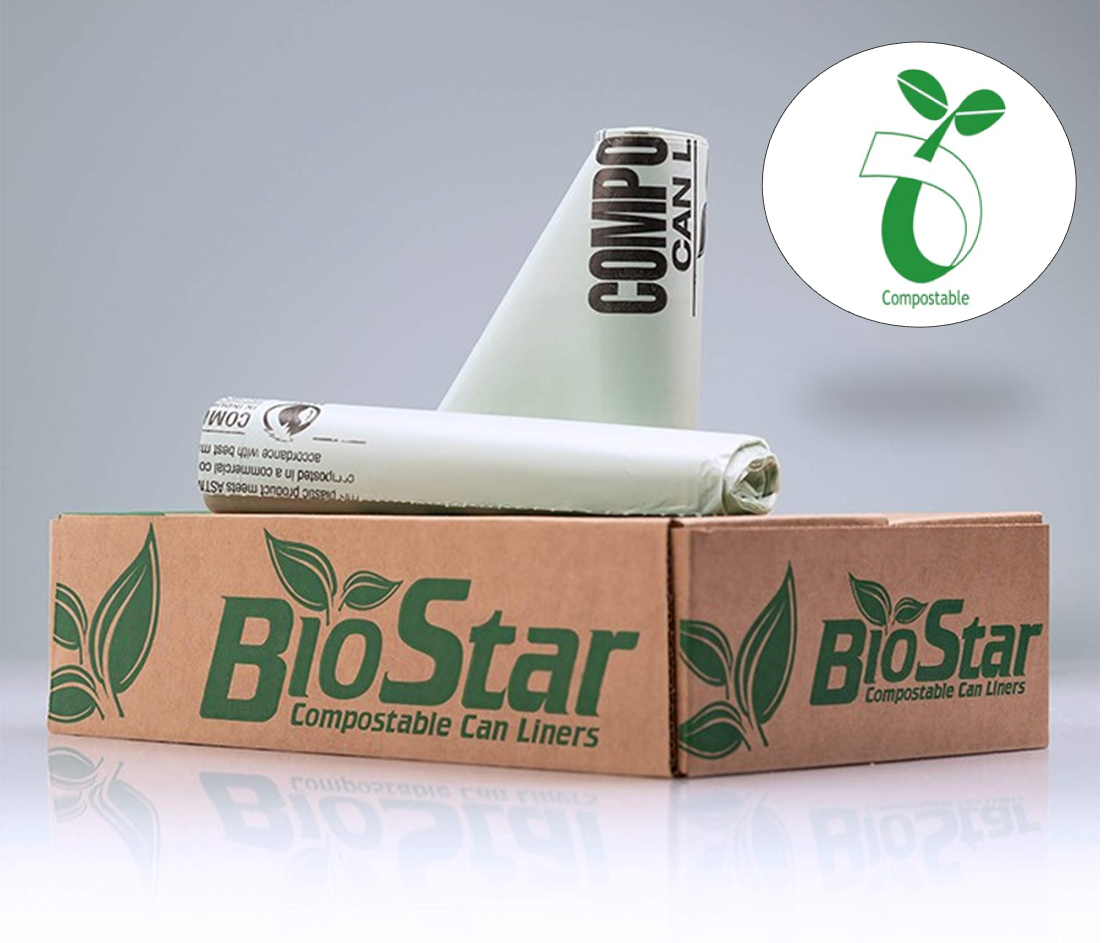 BioStar® Compostable Trash Bags 
