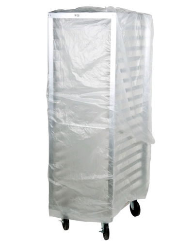 Prime Source® Bun Pan Rack Cover 52` x 80` Clear Bun Pan Rack Covers, .65 mil.