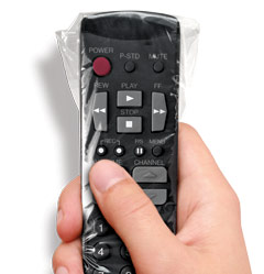 by remote control