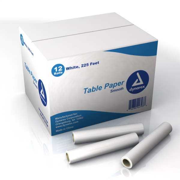 4479 Dynarex® 8-1/2` x 225' Chiropractic Exam Table Paper