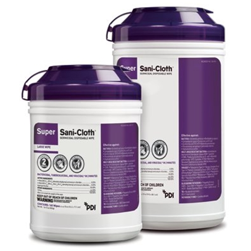 PDI® Super Sani-Cloth® 55% Alcohol Disinfecting Wipes