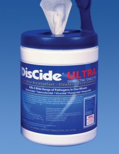 Discide® Ultra Disinfecting Wipes, 10.5` x 10`