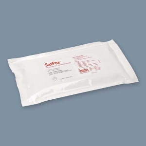 Sterile SatPax® 670 Nonwoven Cellulose/Polyester Presaturated Cleanroom Wiper,  Berkshire Sterile SatPax® 670 Presaturated Single-Use Cleanroom Wipers (9` x 9`)