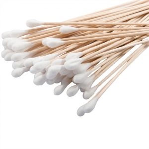 6` Cotton-Tip Wooden Applicators