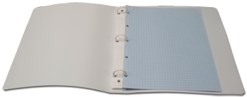 1` White Matte Cleanroom Binder