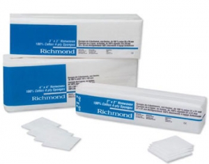 #300636 Richmond Dental 4x4 8-ply Non-Woven Gauze Sponges