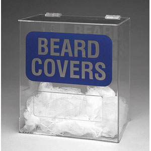 Beard Cover Clear Acrylic Dispenser