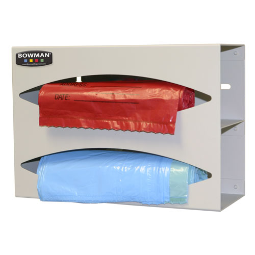 Mountable Double Rolled Bag Holders for Sale Double Bag Dispenser