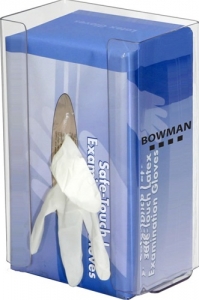 GP-020 : Bowman Large Capacity Clear PETG Plastic Single Glove Box Dispenser with Flexible Spring