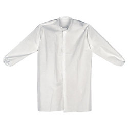 LC0WESMS Keystone® Cap Disposable SMS Protective Lab Coats w/ No Pockets & Elastic Wrists