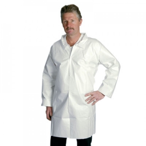 LC0WEKG Keystone® Cap KeyGuard™ Disposable Microporous Protective Lab Coats w/ No Pockets & Elastic Cuffs