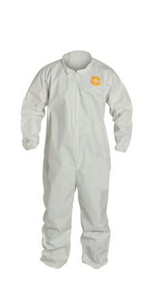 NG125SWH Dupont ProShield® 60 Disposable Protective Coveralls w/ Elastic, White