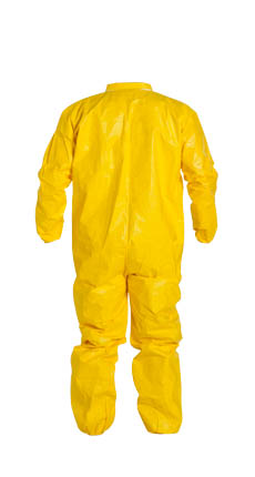 QC125SYL DuPont™ Tychem® 2000 Chemical-Resistant Protective Protective Coveralls w/ Elastic, High-Vis Yellow color