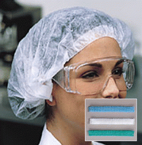 Pleated Bouffant Caps,111NWI10 Keystone® Disposable Pleated Polypropylene Bouffant Caps (Poly Bag), Keystone® Cap 