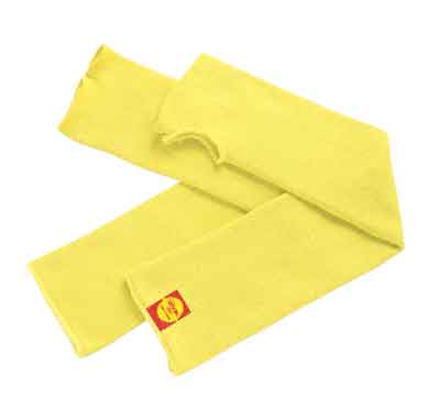 100% Kevlar® sleeves, 118-18 Ansell® GoldKnit™ 100% Kevlar® Cut-Resistant Sleeve w/ Thumb Slot