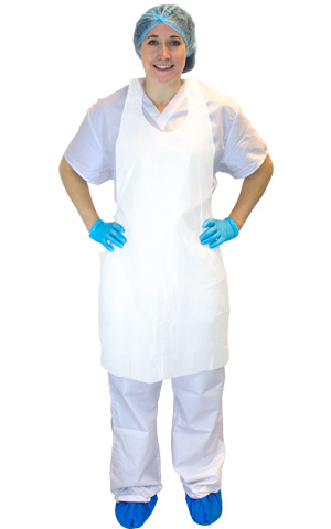 Supply Source Safety Zone® White Polyethylene Aprons