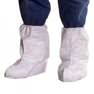 Dupont™ TY454S WH Tyvek® 400 White Boot Covers w/ Tyvek® Sole, 18-in