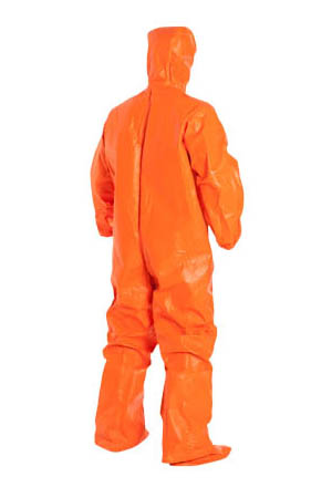 DuPont™ Tychem® 6000 FR Coveralls are Certified to NFPA 1992, NFPA 2112, and the Category 2 Requirements of NFPA 70E - Orange
