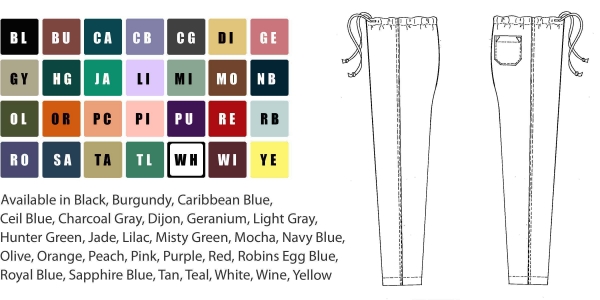 Scrub Color Chart