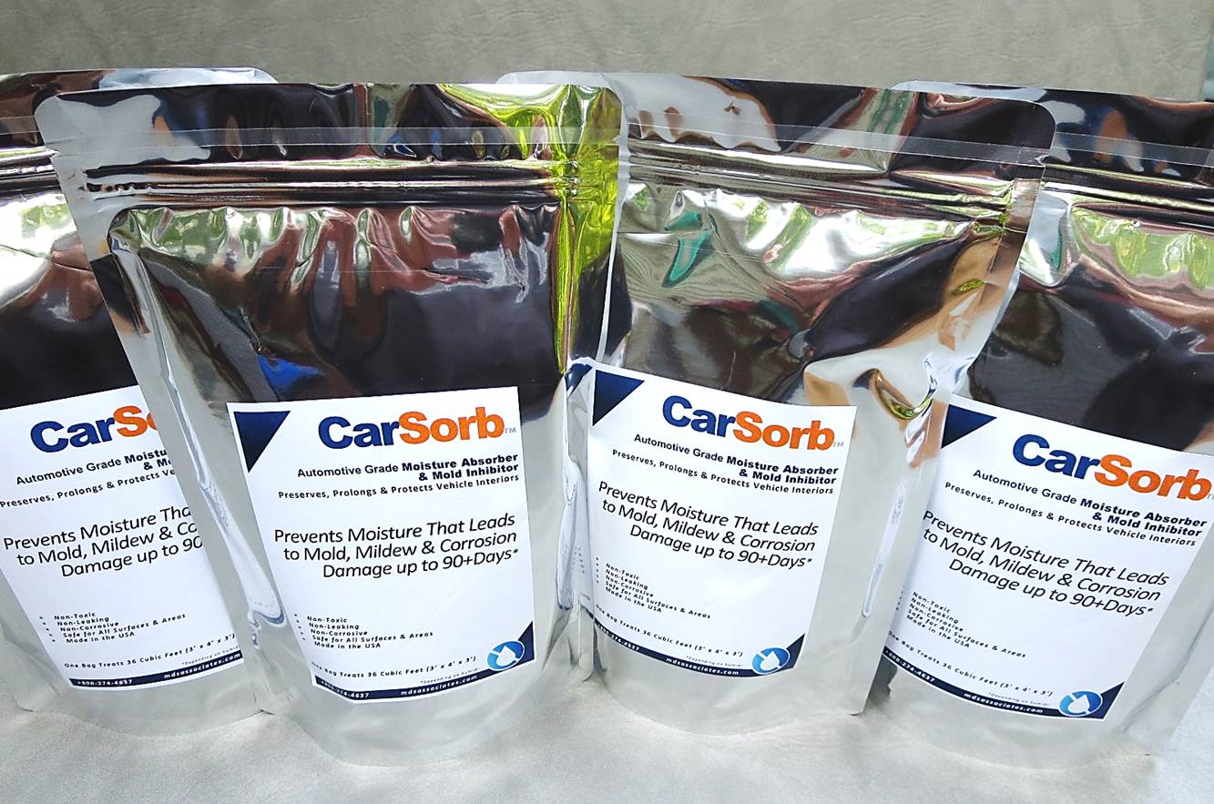  CarSorb Mositure Absorber & Mold Inhibitor Packs
