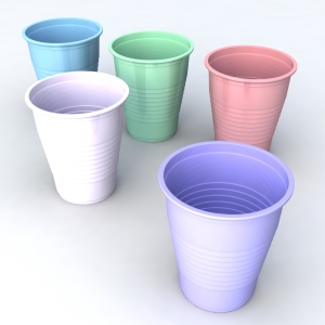  5-ounce Plastic Colored Cups