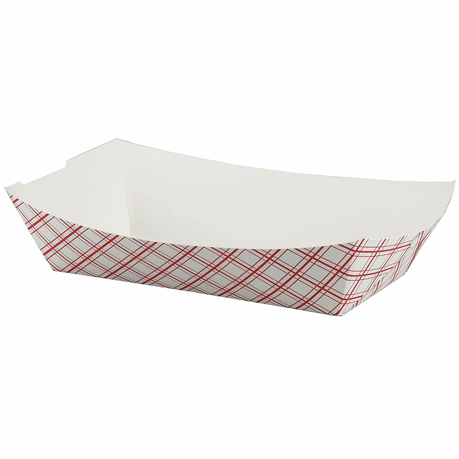 Biodegradable Paper Food Trays Grease Resistant Food Boats