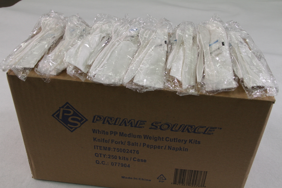 Disposable Wrapped Cutlery KIts ToGo Cutlery Packs Dining Utensil