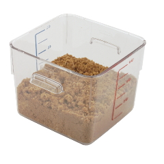 Rubbermaid® Square Space Saving Container 6qt, 6306 Rubbermaid® Commercial Space Saving Container - 6 qt