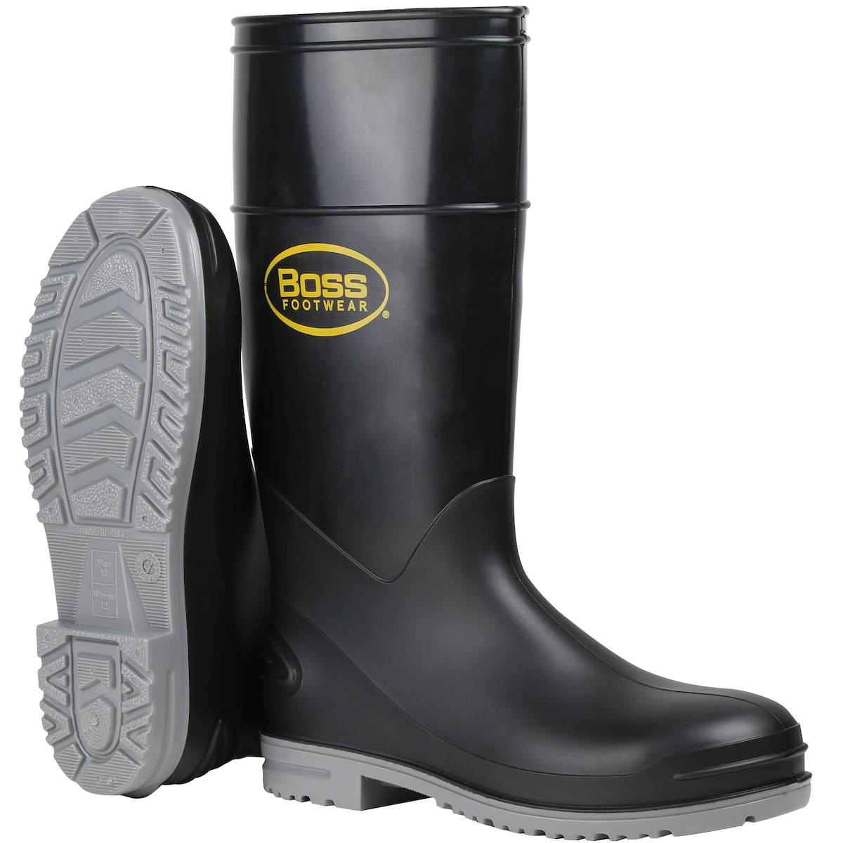 Boss® 16" Black Polyblend Steel Toe and Shank Boots Chemical