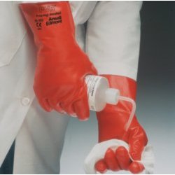 15 Length Size 10 13 Width Red Ansell 1555410 PVA 15554 Smooth Finish Poly Vinyl Alcohol Gloves 15 Length 13 Width 0.42 Height 15-554-10 Pack of 12 0.42 Height 