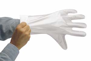 2-100 Ansell® White Barrier® 2.5-mil 5-Layer Laminated Chemical-Resistant Gloves