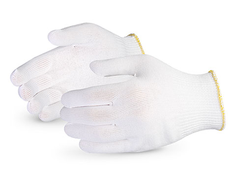 S13TN3K Superior Glove® SureKnit® Filament Low-Lint Nylon String-knit Cleanroom Gloves