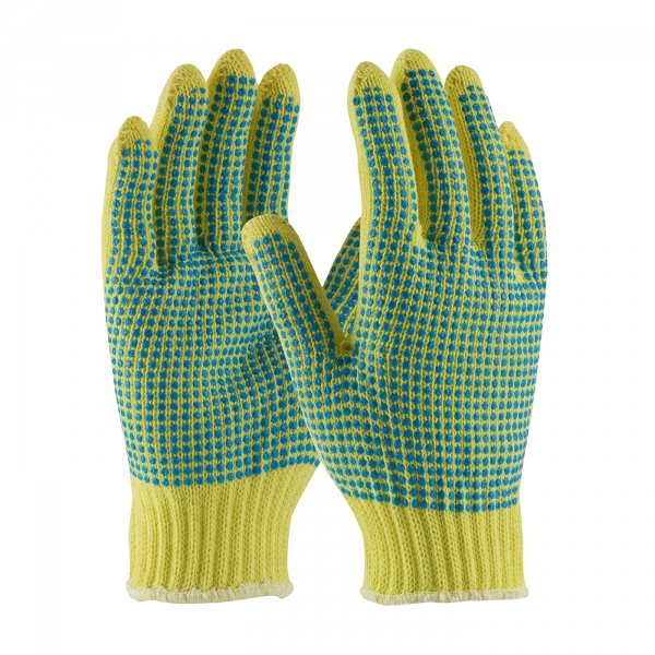 PIP Kut-Gard® Medium Weight Kevlar® Glove w/ Double Sided PVC Dot Grip #08-K300PDD