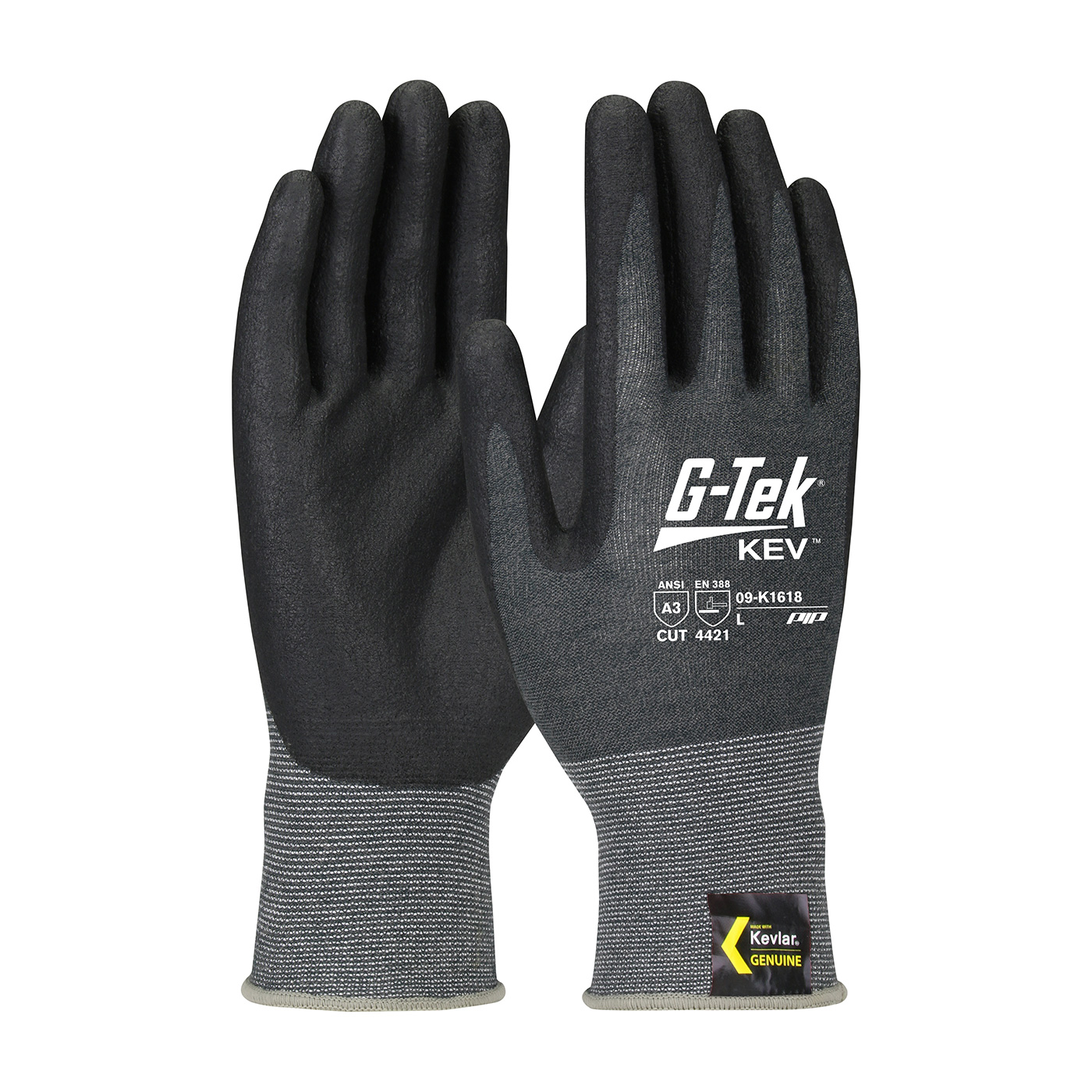 Touchscreen Compatible GTek® Kev™ Foam Nitrile Coated A3 Cut Safety
