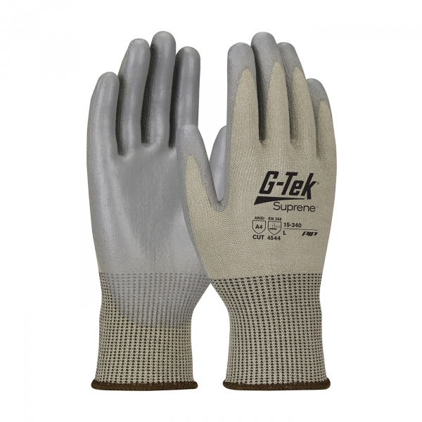 #15-340  PIP® G-Tek® Suprene™ Polyurethane Grip Palm Blended Gloves 