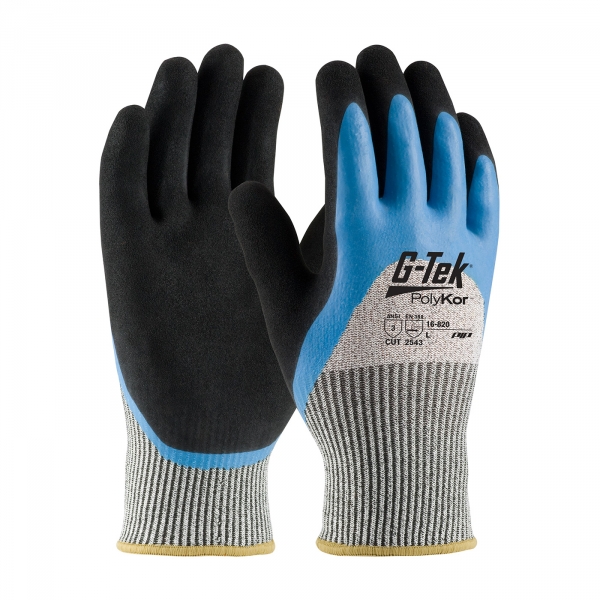 #16-820 PIP® G-Tek® PolyKor™ Double Dipped Latex Coated Gloves 