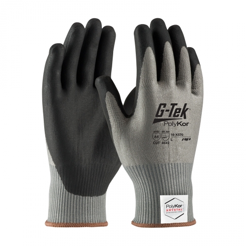 16-X570 PIP® G-Tek® PolyKor™ Xrystal™ NeoFoam™ Coated Palm Knit Gloves  