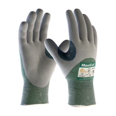 18-575 PIP® MaxiCut® Seamless Knit Engineered Yarn Glove with Nitrile Coated MicroFoam Grip on Palm, Fingers & Knuckles