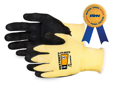 #S13KGPN AWARD WINNER. Superior Glove® Dexterity® Kevlar® Gloves with Micropore Nitrile Grip