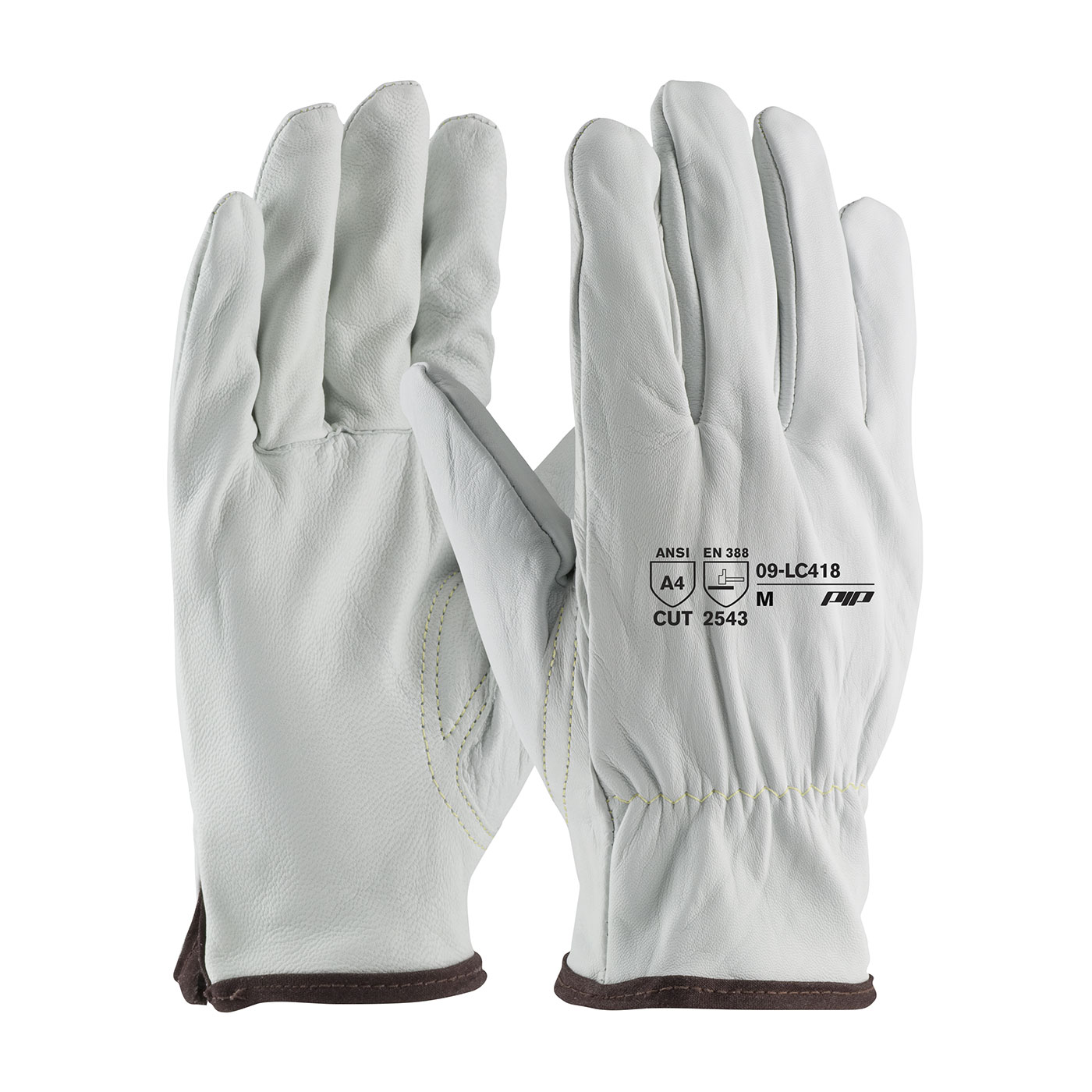 09-LC418 PIP® Aramd Lined A4 Leather Driver Gloves