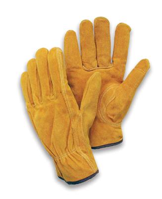 Premium Cowhide Leather Driver Work Gloves (Men's M)